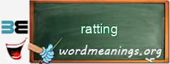 WordMeaning blackboard for ratting